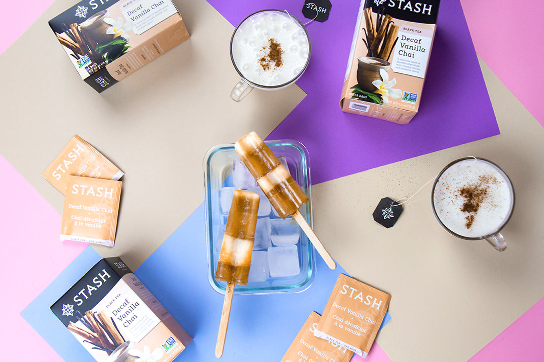 Layered Vanilla Chai Latte Popsicles Recipe | Stash Tea